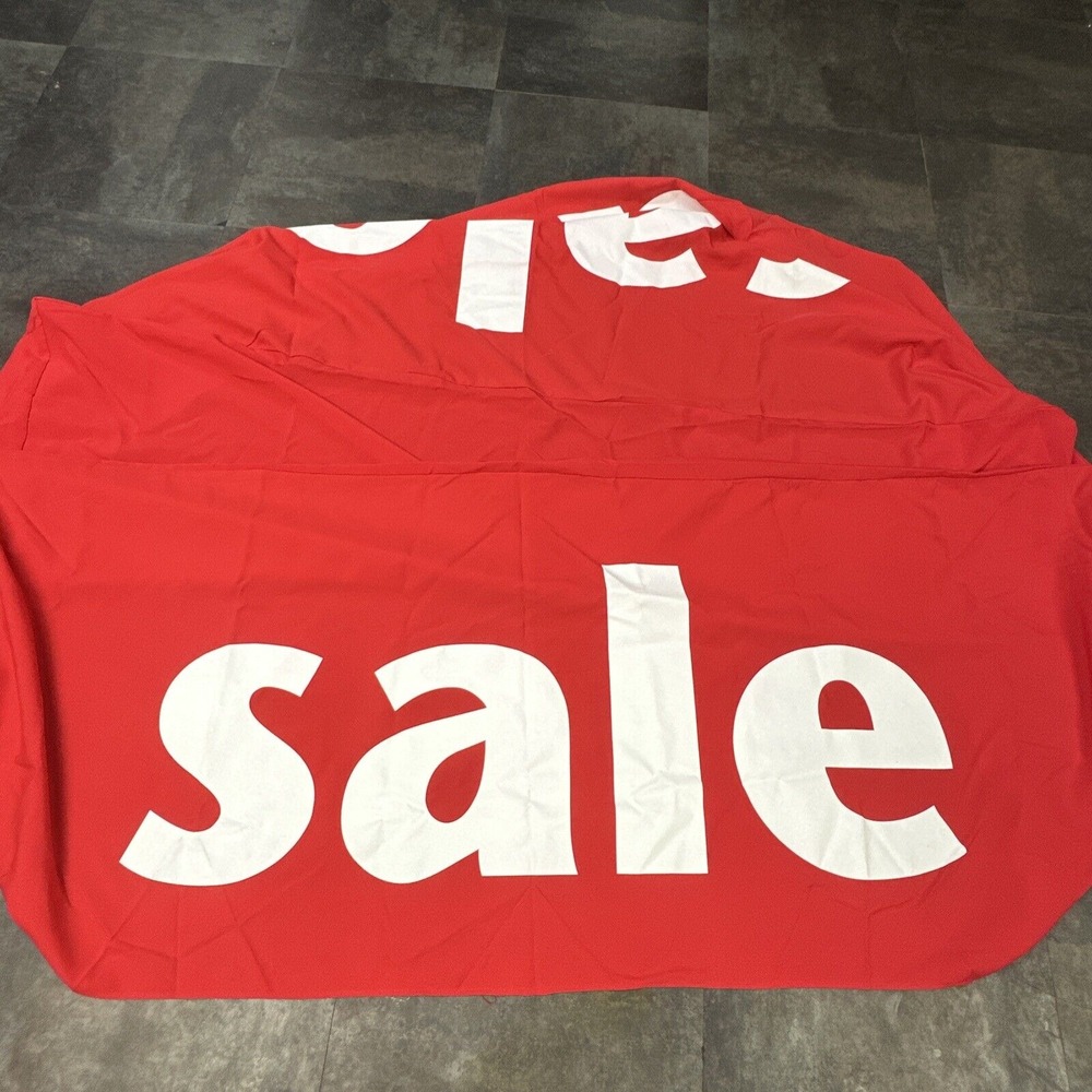72in X 30in Red Fabric Tablecloth‎ SALE Table Retail Supplies Flea Market Booth